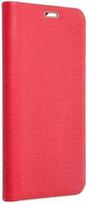 LUNA Book Auksinis Dėklas Samsung Galaxy S25 Edge Raudonas (Red)