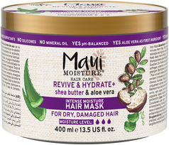 Johnson MAUI MOISTURE atgaiv. ir drėkin. plaukų kaukė su taukm. sviestu, 400ml