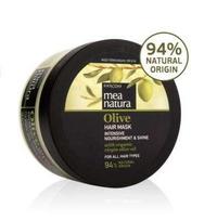 Maitinanti plaukų kaukė su alyvuogių aliejumi Farcom Mea Natura Olive Hair Mask Intensive Nourishment&Shine 250 ml