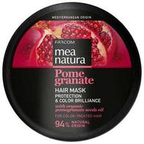 Dažytų plaukų kaukė su organinių granatų sėklų aliejais Farcom Mea Natura Pomegranate Hair Mask 250 ml