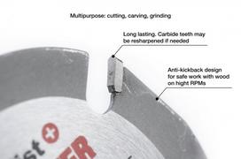 medzio pjovimo diskai 125 mm - Stanley Pjovimo diskas WOOD CUTTER, 125 x 22 mm - 7 nuotrauka