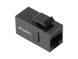 lanberg jungtis - Lanberg Cat 5e RJ-45 To RJ-45 UTP Feed-thru Keystone Connector - 1 nuotrauka