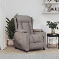 vidaXL Elektrinis atlošiamas krėslas, taupe (Taupe)