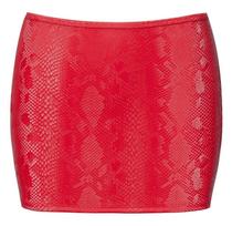 apatinis sijonas - Cottelli party Mini Skirt red S seksualus sijonas - 3 nuotrauka