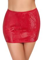 apatinis sijonas - Cottelli party Mini Skirt red S seksualus sijonas - 6 nuotrauka