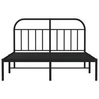 lova 150x200 - vidaXL Metalinis lovos rėmas su galvūgaliu, Juodas (Black), 150x200 cm - 6 nuotrauka