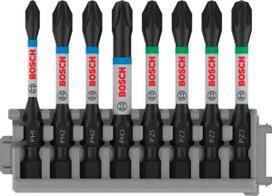 impact antgaliai - Bit set 8 piece L=50mm, Impact Control 2608522326 | 3165140851169 - 1 nuotrauka