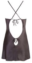 seksualus naktiniai - Cottelli lingerie Satin Chemise Black M seksualūs naktiniai - 2 nuotrauka