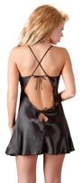 seksualus naktiniai - Cottelli lingerie Satin Chemise Black M seksualūs naktiniai - 5 nuotrauka