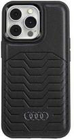 iphone 13 pro with magsafe - Audi Synthetic Leather Case with MagSafe for Apple iPhone 13 Pro Max - Juodas (Black) - 1 nuotrauka