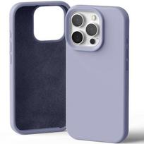 iphone 16 pro apple silicone - Mercury Silicone Case Apple iPhone 16 Pro Levandos Pilka (Lavender) - 1 nuotrauka