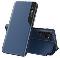Hurtel Eco Leather View Dėklas Samsung Galaxy S24 Ultra su atvartu - Mėlynas (Blue)