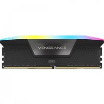 operatyvioji atmintis - Corsair Vengeance RGB, DDR5, 8 GB, 5200 MHz, CL40, Juodas (Black) - 1 nuotrauka
