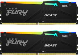 ram 16 - Kingston Fury Beast RGB, DDR5, 32 GB, 5200 MHz, CL40 - 1 nuotrauka
