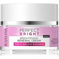 Eveline Perfect Bright Brightening Renewal skaistinamasis naktinis veido kremas - 50 ml.