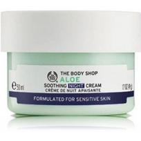 The Body Shop Aloe Soothing Night Cream raminamasis naktinis veido kremas - 50 ml.