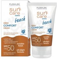 Floslek Sun Care Derma Beach SPF50+ apsauginis veido kremas nuo saulės - 50 ml.