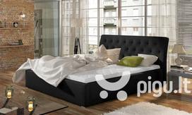 Lova NORE Milano MTP, 180x200 cm, juoda