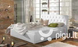 Lova NORE Milano MD, 180x200 cm, balta