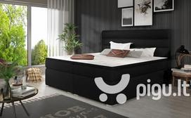 Lova NORE Softy 140x200 cm, juoda