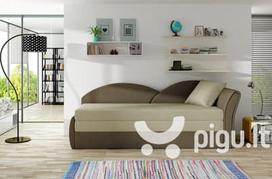 sofa senukai - Sofa - lova NORE Aga, ruda - 1 nuotrauka
