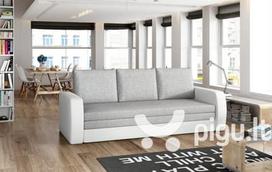 Sofa NORE Inversa, pilka/balta