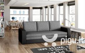 Sofa NORE Inversa, pilka/juoda