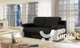 Sofa NORE Laura, juoda/balta