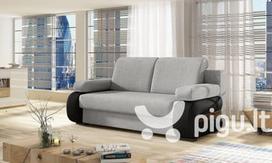 Sofa NORE Laura, pilka/juoda