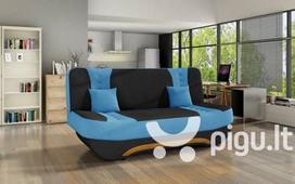 Sofa NORE Ewa II, mėlyna/juoda