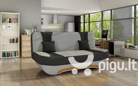 Sofa NORE Ewa II, pilka/juoda