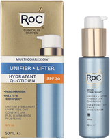 spf30 veido - RoC Multi Correxion Even Tone + Lift Daily Moisturizer SPF30 dieninis drėkinantis veido kremas - 50 ml. - 1 nuotrauka