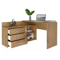 Dany Kampinis rašomasis stalas su komoda Artisan, ąžuolo (Oak)