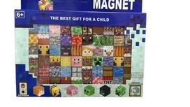 Minecraft stiliaus magnetinis kaladėlių rinkinys, 60 vnt