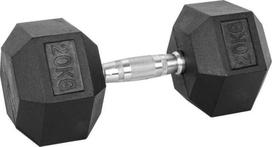 Šešiakampis hantelis inSPORTline Hexsteel 20 kg