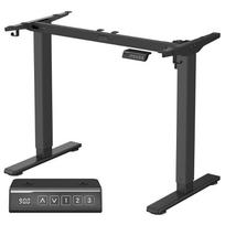 stalvirsis staliui - VASAGLE Reguliuojamo aukščio elektrinis stalo rėmas 58.5x80x72 cm Juodas (Black) - 1 nuotrauka