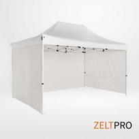 Prekybinės palapinės stogas ir sienos (4 vnt.) komplektas 3x2, Balta (White), Zeltpro PROFRAME