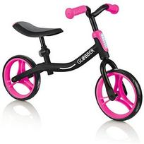 globber go bike - GLOBBER balansinis dviratis GO BIKE juodas/rožinis, 610-132 - 1 nuotrauka