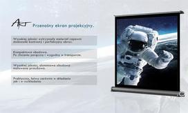 mobilus projektorius - ART Portable Screen PT-50 102x76cm - 3 nuotrauka
