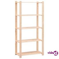 vidaXL Lentyna daiktams, 5 aukštų, 80x38x170cm, pušies mediena, 250kg