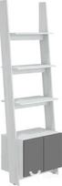 Lentyna Rack 60-1D, balta/pilka