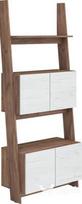 Lentyna Rack 80-2D, ruda/balta