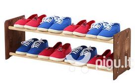 Batų lentyna RBS290, tamsiai ruda/balta