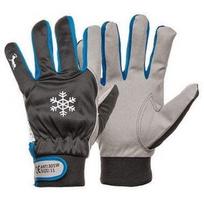 DD Warm Winter Synthetic Leather Gloves Black/Grey 11