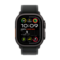 ultra apple watch - Apple Watch Ultra 2 GPS + Cellular 49mm Black Titanium Case with Black Trail Loop M/L  - 3 nuotrauka