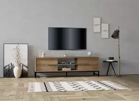 TV staliukas Kalune Design Mono, riešutas (Walnut), 160 cm x 40 cm x 50 cm