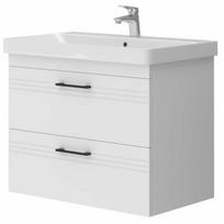 Vonios spintelė su praustuvu Meloni Vento, balta (White)