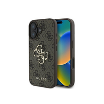Guess 4G Big Logo dėklas, skirtas Apple iPhone 16 Plus - rudas (Brown)