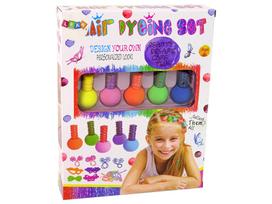 plauku formavimo rinkinys - Lean Toys plaukų dažymo rinkinys vaikams, 5 spalvos - 2 nuotrauka