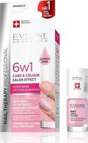 Eveline Cosmetics Nail Therapy Professional 6in1 nagų kondicionierius Shimmer Pink, 5 ml